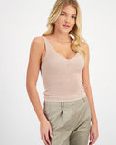 LUREX KNIT CAMI TOP