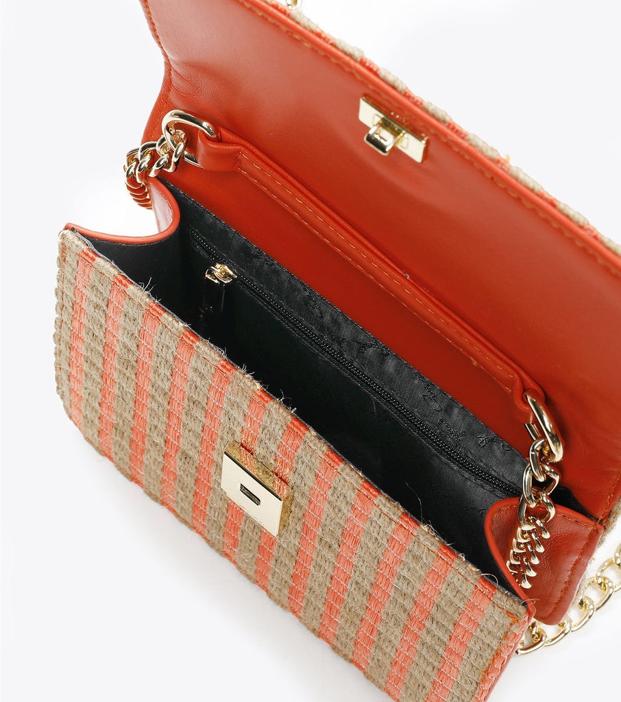 CROSSBODY SILVANA COM PADRÃO LISTRADO