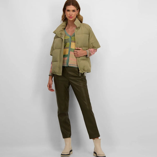 CASACO  PUFFER MANGA CURTA RAGLAN