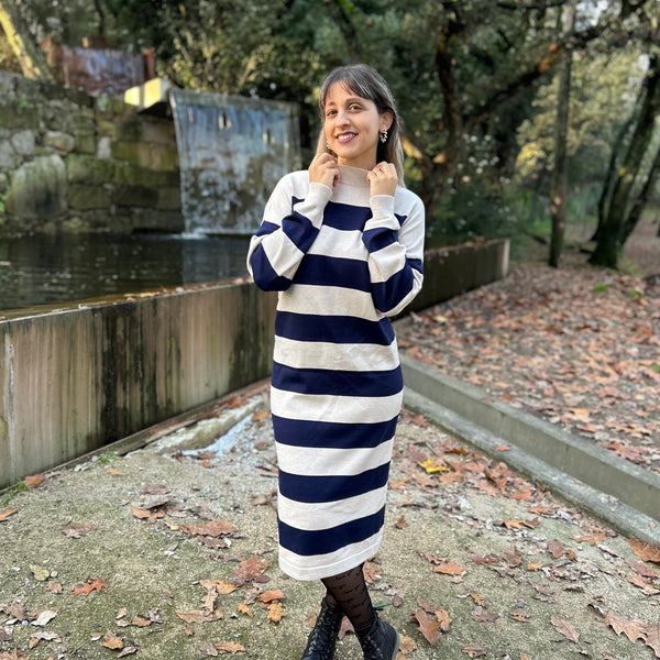 VESTIDO RISCAS OVERSIZED