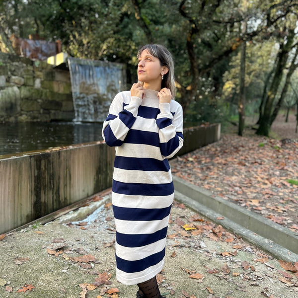 VESTIDO RISCAS OVERSIZED