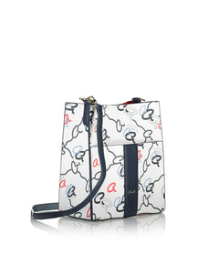 KNOT MONOGRAM SHOULDER BAG WITH EXTRA POUCH