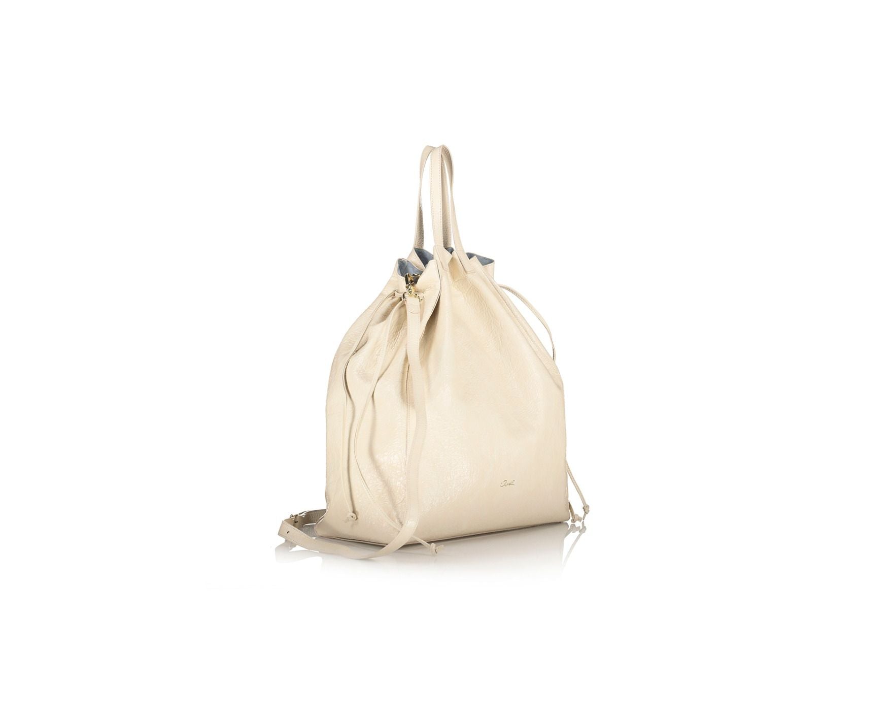 INES REVERSIBLE BAG WITH INNER POUCH AND STRINGS
