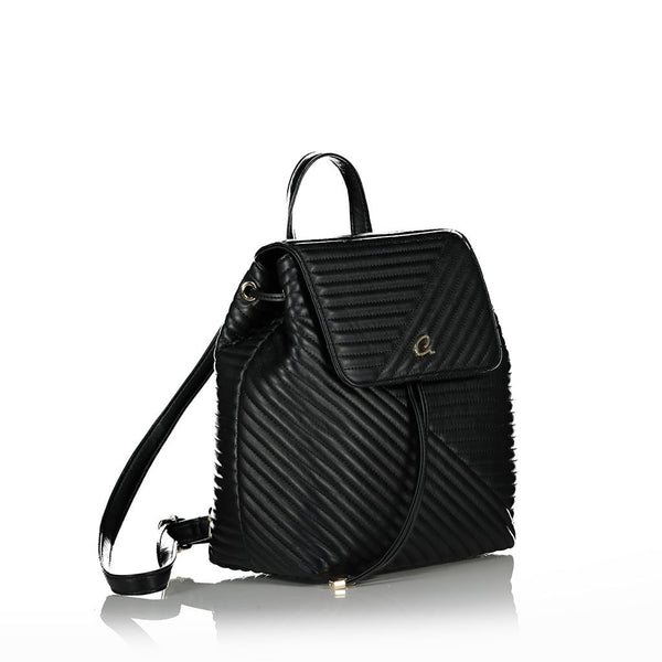 THEODORA QUILTED BACKPACK WITH FLAP