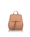 THEODORA QUILTED BACKPACK WITH FLAP