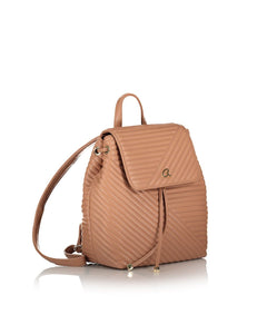 THEODORA QUILTED BACKPACK WITH FLAP