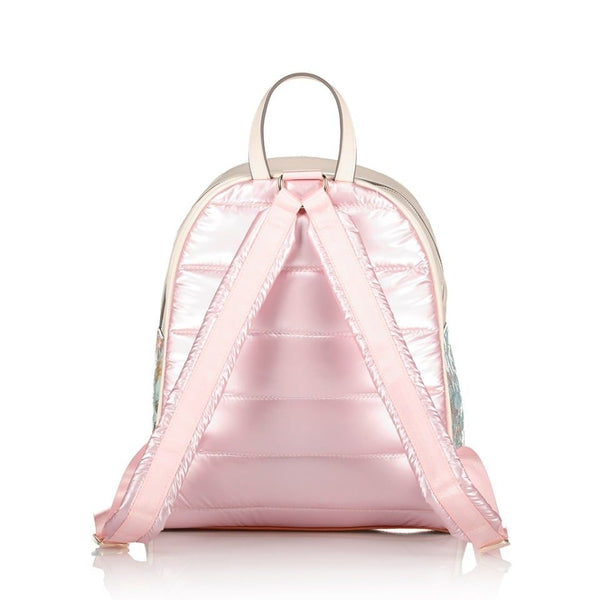 LUNA NYLON BACKPACK WITH MONOGRAMS