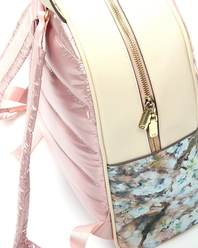 LUNA NYLON BACKPACK WITH MONOGRAMS