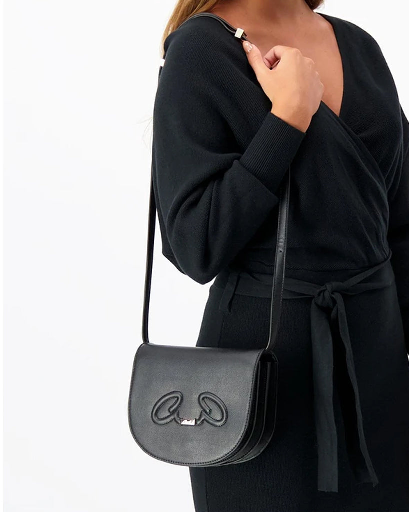 RHEA BAG FROM RECYCLE MATERIAL WITH LONG STRAP