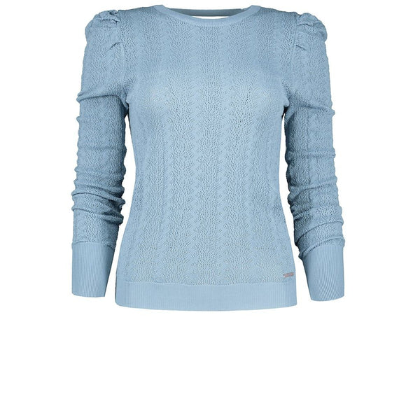 POINTELLE OPEN BACK KNITTED TOP