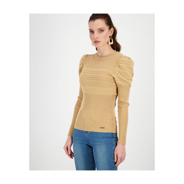 MIX KNIT LONG SLEEVE TOP