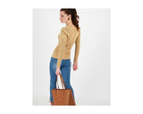 MIX KNIT LONG SLEEVE TOP