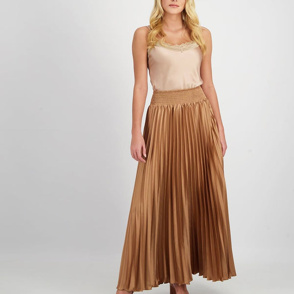 DOUBLE LACE TRIM SATIN CAMI