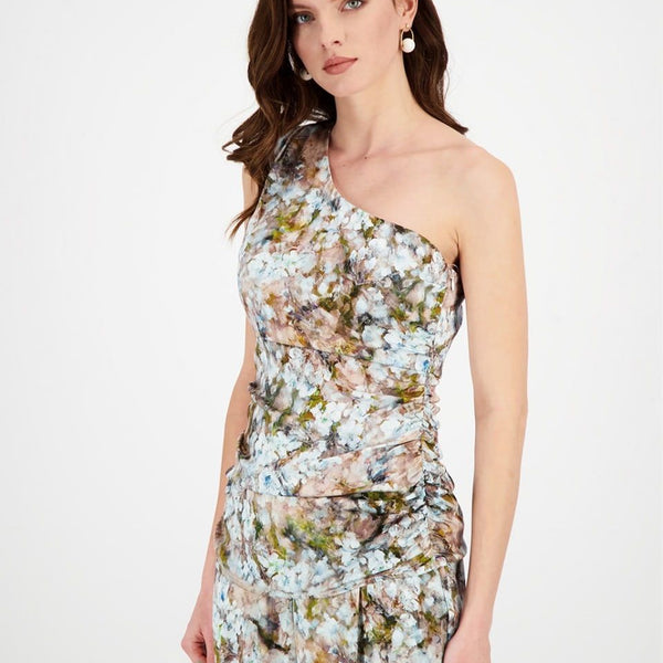 GARDEN ART ONE SHOULDER BLOUSE