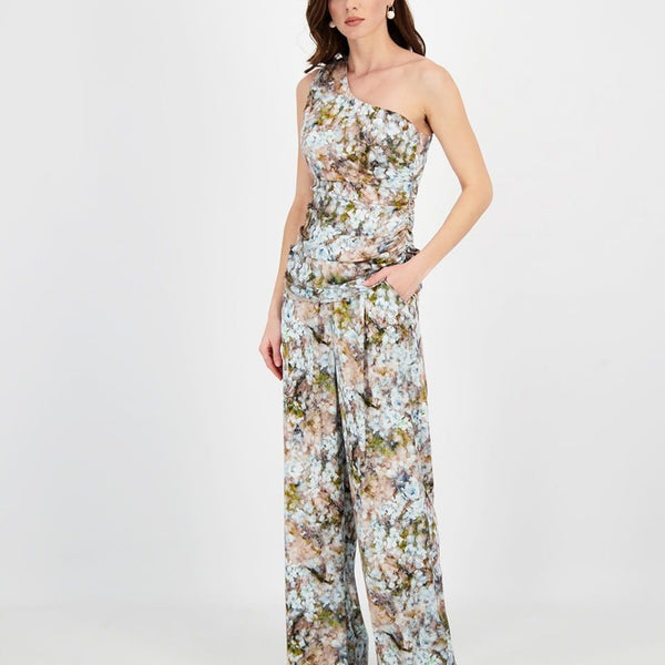 GARDEN ART ONE SHOULDER BLOUSE