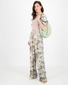 GARDEN ART PRINTED WIDE TROUSERS