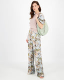 GARDEN ART PRINTED WIDE TROUSERS