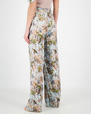 GARDEN ART PRINTED WIDE TROUSERS