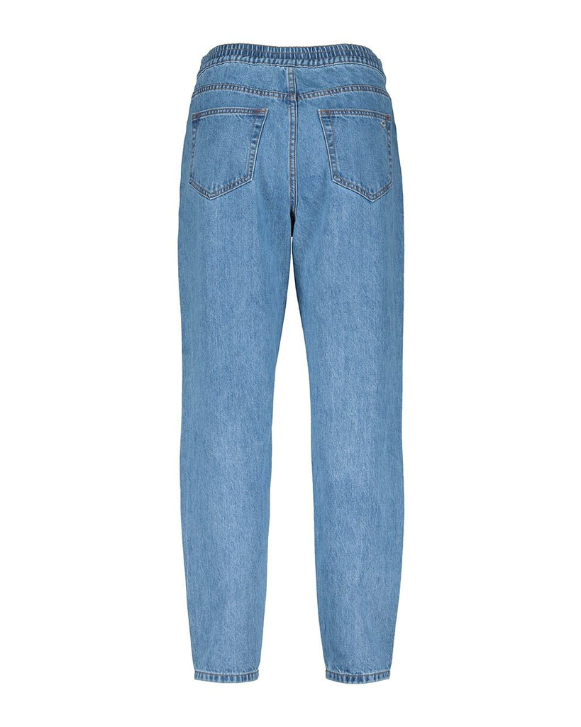 DENIM TROUSERS WITH BUTTON DETAIL