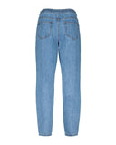 DENIM TROUSERS WITH BUTTON DETAIL