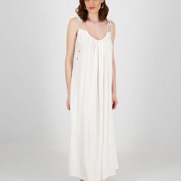 MAXI DRESS WITH ADJUSTABLE TIES