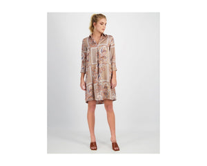 PAISLEY PRINTED TUNIC DRESS