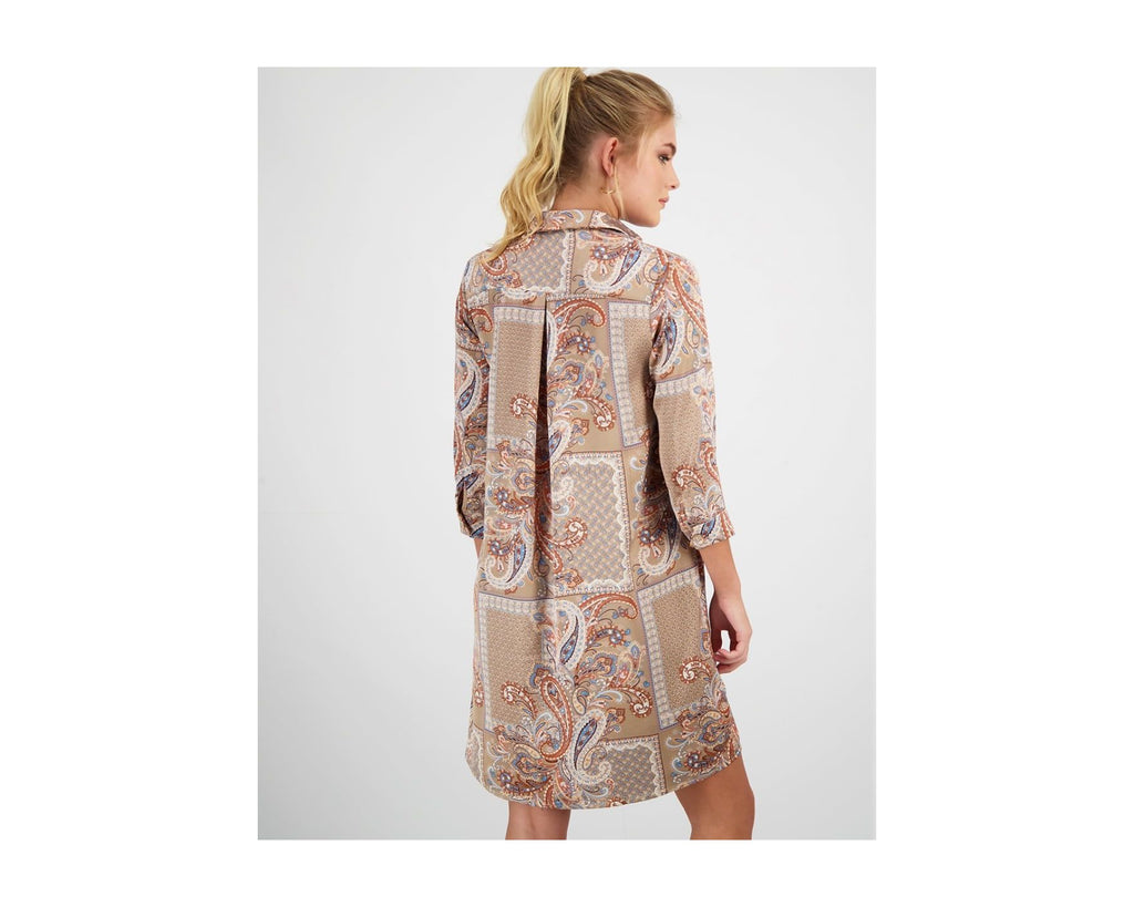 PAISLEY PRINTED TUNIC DRESS