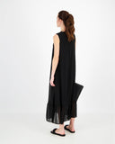 SLEEVELESS MAXI DRAPE DRESS