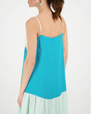 MAXI LINEN COLOUR BLOCK CAMI DRESS