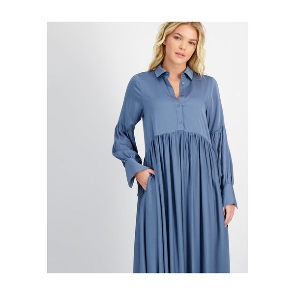 KIMONO WRAP ECOVERO FABRIC DRESS