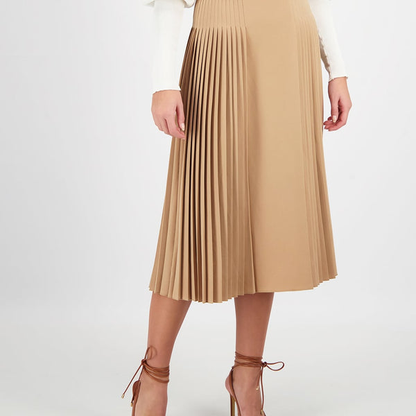 PLEATED MIDI SKIRT