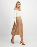 PLEATED MIDI SKIRT