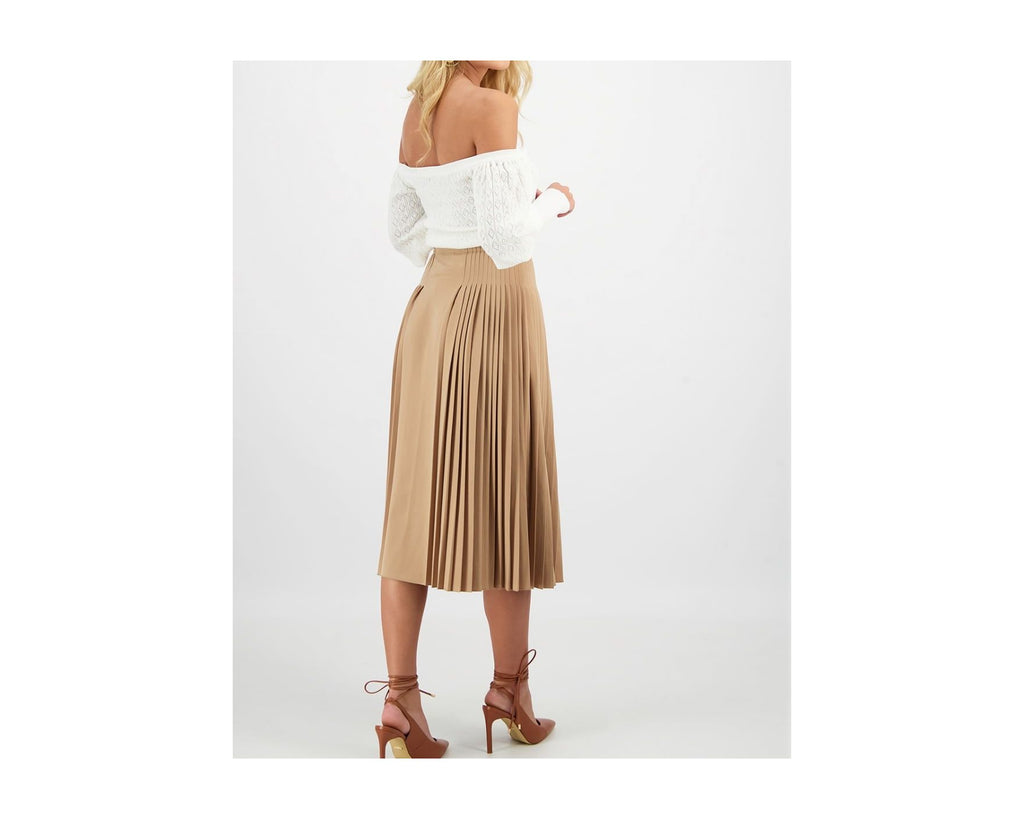 PLEATED MIDI SKIRT