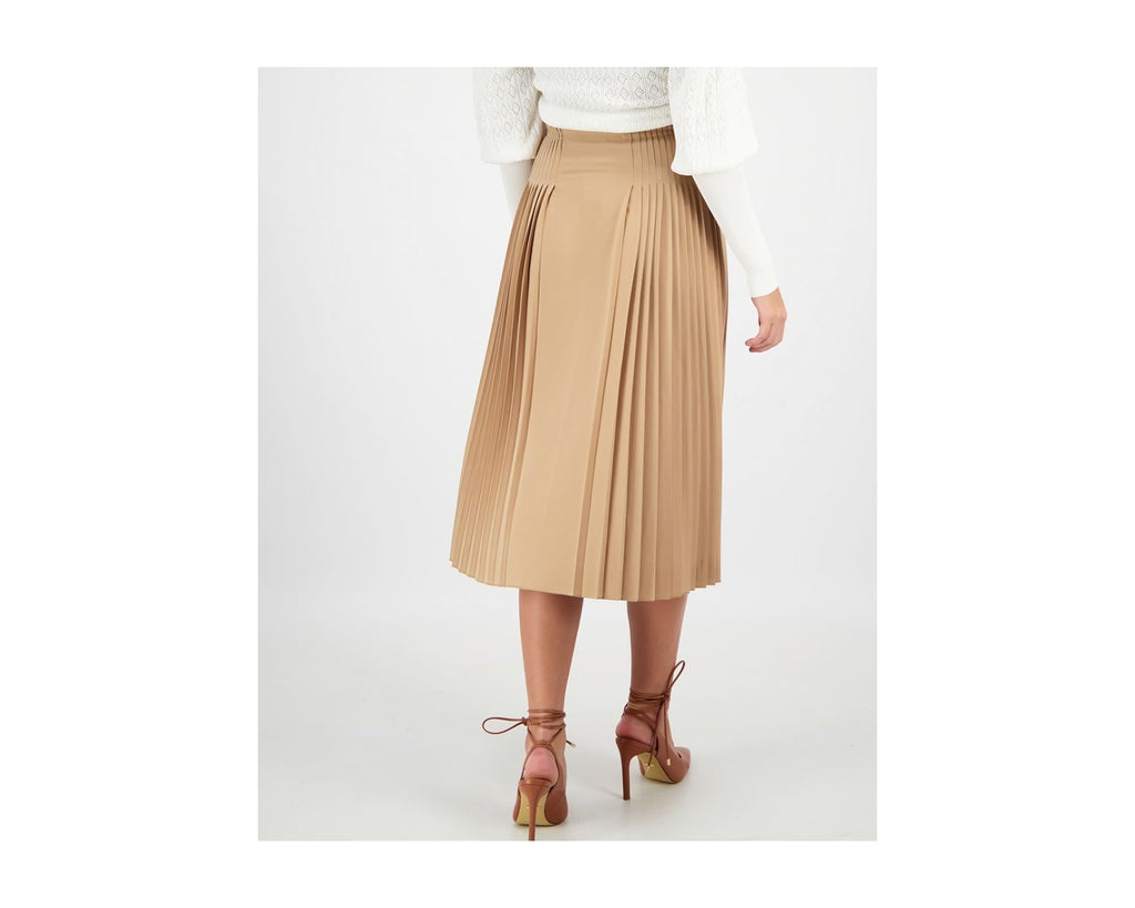 PLEATED MIDI SKIRT