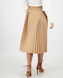 PLEATED MIDI SKIRT