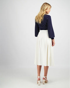 PLEATED MIDI SKIRT