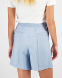 PLEAT DETAIL WIDE SHORTS