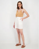 PLEAT DETAIL WIDE SHORTS