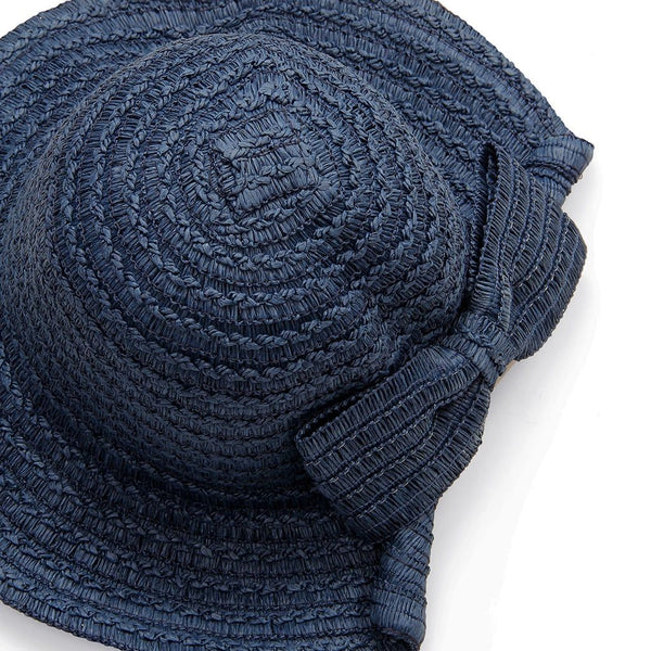 HAT WITH BOW BACK