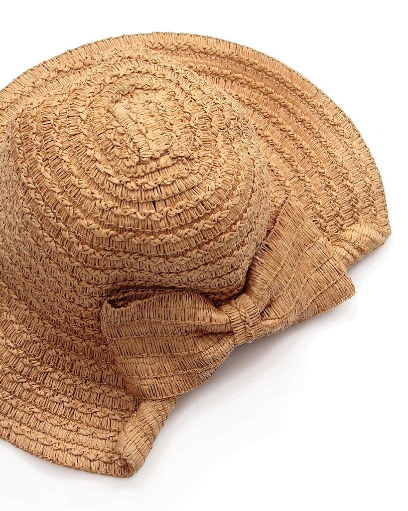 HAT WITH BOW BACK
