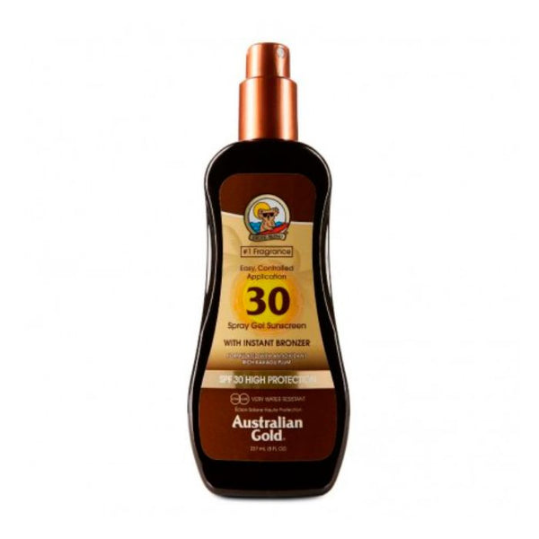 Australian Gold Sunscreen SPF30 Gel Spray Solar Bronzeador 237ml