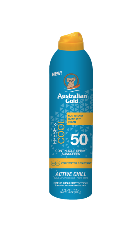 Australian Gold SPF 50 SPRAY CONTÍNUO ACTIVE CHILL  177ml