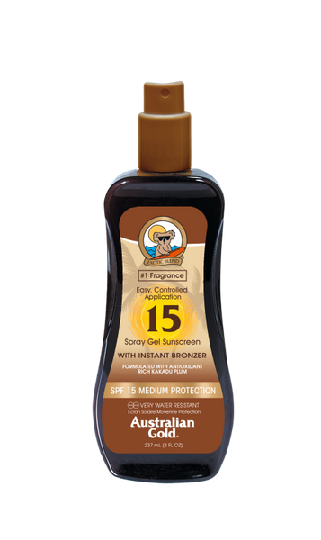 Australian Gold SPF 15 SPRAY GEL COM BRONZER  237ml