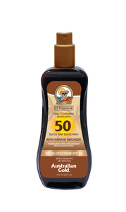 Australian Gold SPF 50 SPRAY GEL COM BRONZER  237ml